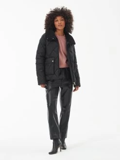 Barbour International Norton Quilted Coat - Black -Fashion store VL0N6 SQ4 0000000004 BLACK MDd