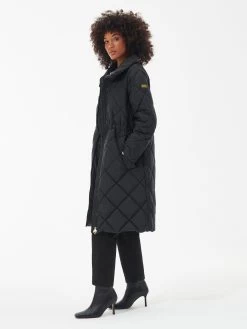 Barbour International Enfield Quilted Coat - Black