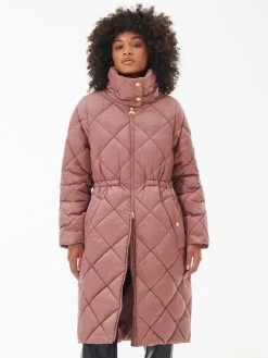 Barbour International Enfield Quilted Coat - Pink -Fashion store VL0N8 SQ3 0000000063 PINK MDo