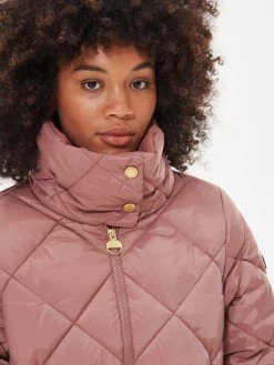 Barbour International Enfield Quilted Coat - Pink -Fashion store VL0N8 SQ4 0000000063 PINK MDd