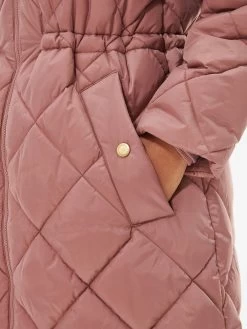Barbour International Enfield Quilted Coat - Pink -Fashion store VL0N8 SQ5 0000000063 PINK MDd1