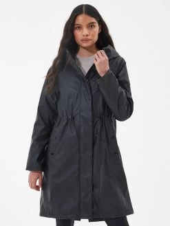 Barbour International Peaty Showerproof Coat - Black -Fashion store VL0O8 SQ3 0000000004 BLACK MDo