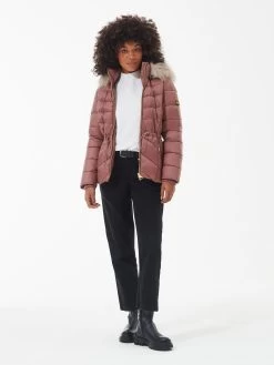 Barbour International Island Quilted Coat - Pink -Fashion store VL0OV SQ3 0000000063 PINK MDo
