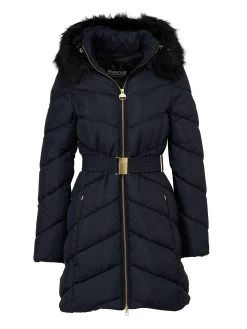 Barbour International East Moor Quilted Belt Waist Coat - Black - Black -Fashion store VL0OW SQ6 0000000004 BLACK MDd2