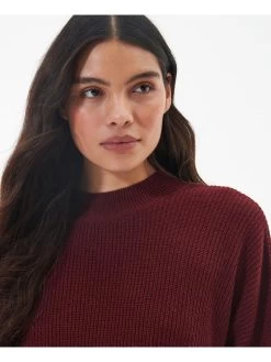 Barbour International Benson Knitted Jumper - Red -Fashion store VL0OY SQ4 0000000017 RED MDd