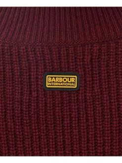 Barbour International Benson Knitted Jumper - Red -Fashion store VL0OY SQ5 0000000017 RED MDd1