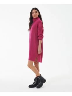 Barbour International Holmes Knitted Dress - Pink -Fashion store VL0P5 SQ3 0000000063 PINK MDo