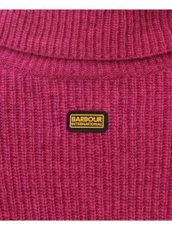 Barbour International Holmes Knitted Dress - Pink -Fashion store VL0P5 SQ5 0000000063 PINK MDd1