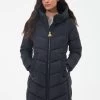 Barbour International Boston Longline Quilted Hooded Coat - Black -Fashion store VL0PP SQ1 0000000004 BLACK MDf