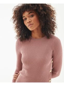 Barbour International Velocete Knitted Jumper - Pink -Fashion store VL0PZ SQ4 0000000063 PINK MDd