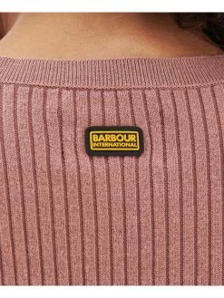 Barbour International Velocete Knitted Jumper - Pink -Fashion store VL0PZ SQ5 0000000063 PINK MDd1