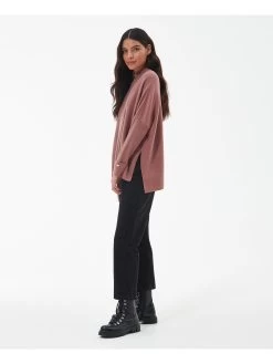 Barbour International Enfield Knitted Jumper - Pink -Fashion store VL0Q0 SQ3 0000000063 PINK MDo