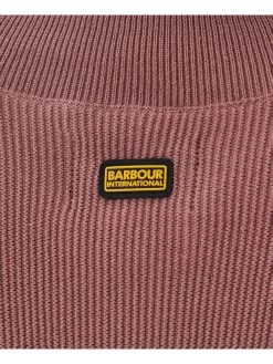 Barbour International Enfield Knitted Jumper - Pink -Fashion store VL0Q0 SQ5 0000000063 PINK MDd1