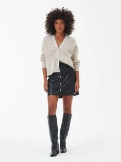 Barbour International Morini Cardigan - Cream -Fashion store VL0Q2 SQ4 0000000067 CREAM MDd