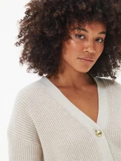 Barbour International Morini Cardigan - Cream -Fashion store VL0Q2 SQ6 0000000067 CREAM MDd2