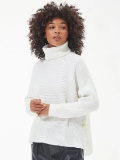 Barbour International Boulevard Knitted Jumper - White