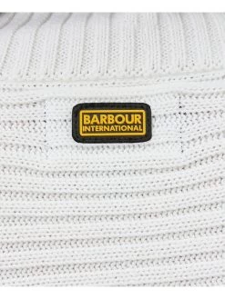 Barbour International Boulevard Knitted Jumper - White -Fashion store VL0Q5 SQ5 0000000013 WHITE MDd1