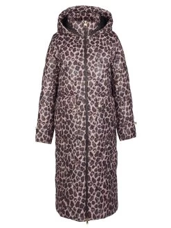 Barbour International Leopard Boulevard Quilted Longline Coat - Multi -Fashion store VL0R0 SQ6 0000000029 MULTI MDd2