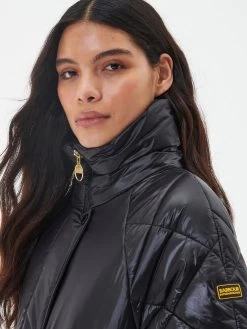 Barbour International Parade Quilted Coat - Black -Fashion store VL0SD SQ4 0000000004 BLACK MDd