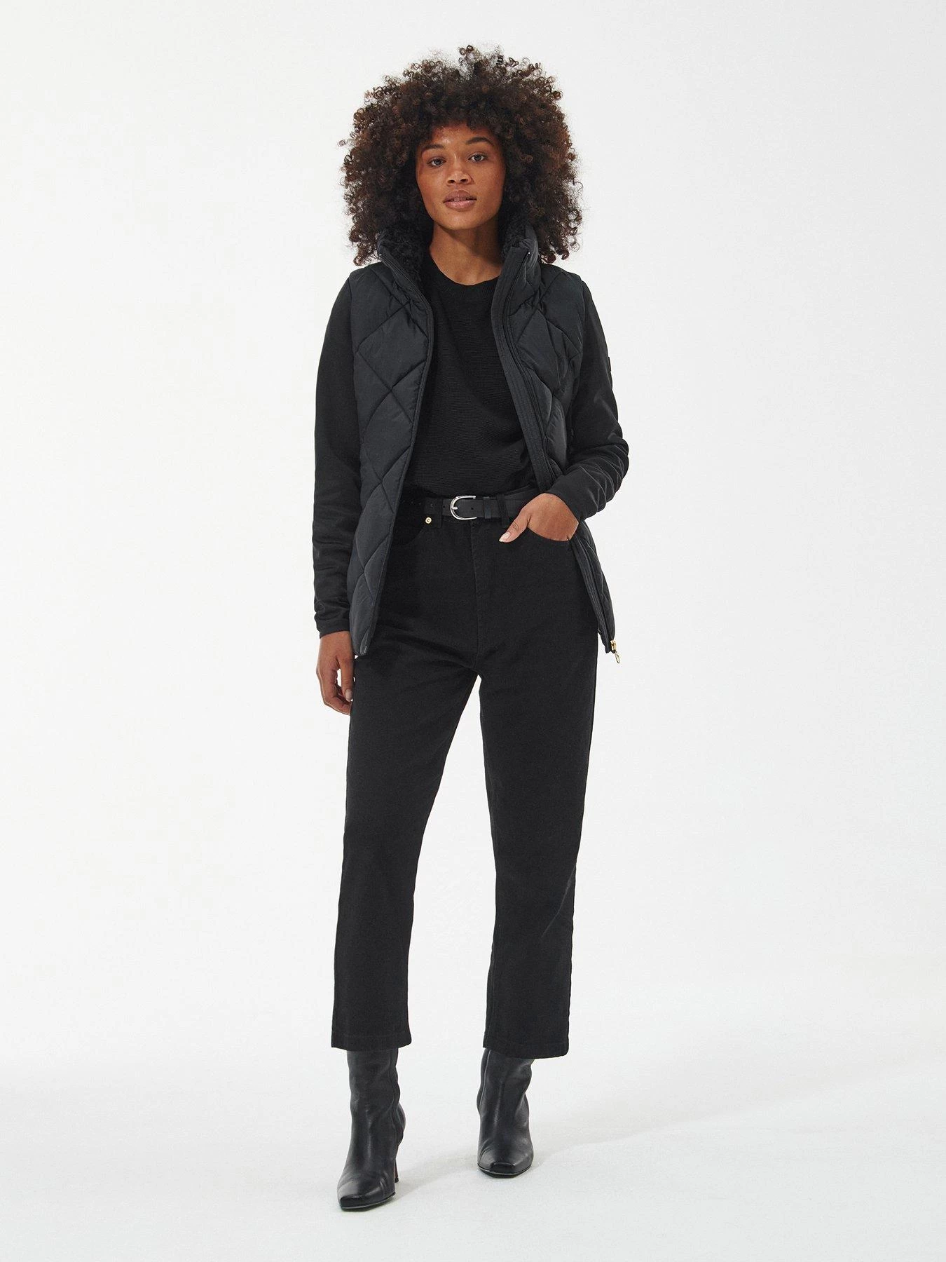 Barbour International Strada Quilted Sweat Jacket - Black 5 Barbour International Strada Quilted Sweat Jacket - Black - Image 3