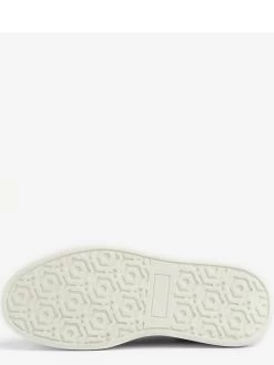 Barbour International Amanza Leopard Detail Leather Trainer - Black -Fashion store VL25W SQ5 0000000004 BLACK SLu