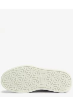 Barbour International Amanza Leopard Detail Leather Trainer - White -Fashion store VL25X SQ5 0000000013 WHITE SLu